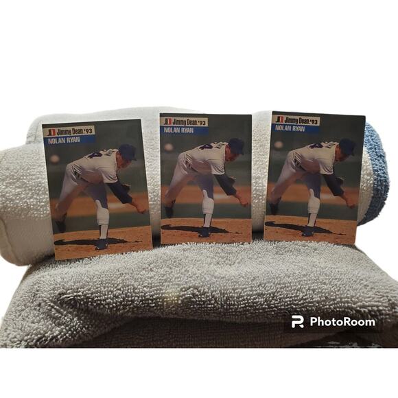 Bundle of 3 - Vintage Nolan Ryan | Jimmy Dean 1993 Baseball Cards - Picture 1 of 2